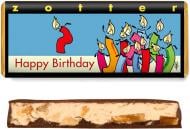 Молочный шоколад Zotter с Днем рождения миндаль органический 70 г