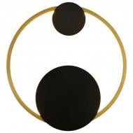 ВИТРИНА! Бра Sirius 8912 LH 14W D250хH60 gold+black 2x11 Вт без цоколя белый с золотистым 8912