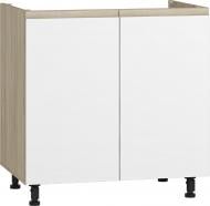 Тумба нижня Нм 80/82 під мийку МС Джетта білий альба/дуб сонома Грейд