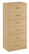 Комод Компаніт 6 New 600x1348x420 мм бук/бук