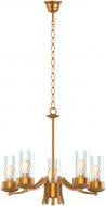 Люстра подвесная Victoria Lighting 5x60 Вт E27 матовое золото Cassandra/SP5 Люстра подвесная Victoria Lighting 5x60 Вт E27 матовое золото Cassandra/SP5