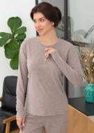 Футболка с длинным рукавом Roksana №1535/16124 р.S капучино