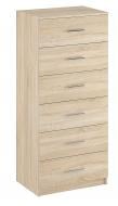 Комод Компаніт 6 New 600x1348x420 мм дуб сонома/дуб сонома