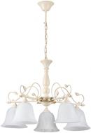 Люстра подвесная Victoria Lighting 5xE27 слоновая кость OLIVIA/SP5