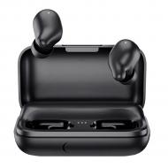 Бездротові Bluetooth навушники Haylou T15 із чохлом-акумулятором Чорний