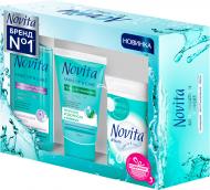 Косметический набор для женщин Novita мицеллярная вода + гель для умывания + ватные диски
