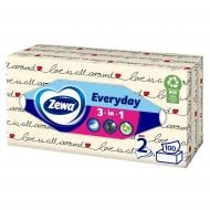 Салфетки бумажные в коробке Zewa Everyday косметические двухслойные 100 шт.