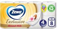 Туалетний папір Zewa Exclusive з ароматом мигдалевого молочка чотиришаровий 8 шт.