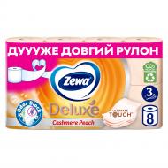 Туалетная бумага Zewa Deluxe с ароматом персика трехслойная 8 шт.