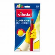 Рукавички латексні Vileda Super Grip надміцні р. L 1 пар/уп. жовті