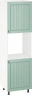 Шафа-пенал під духовку ШДР 60/214/56 + фасад МДФ МС Прованс смарагд прованс смарагд/білий Грейд