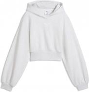 Джемпер Puma ESS Relaxed Cropped Balloon Sleeve Hoodie TR G 63780105 р.S светло-серый