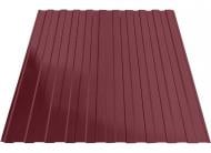 Профнастил стеновой PCS ПС-8 0,30x1190x1500 мм RAL 3005 бордовый глянец