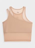 Майка 4F TSHIRT F144 4FSS22TTSHF144-82S р.XS бежевый