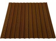 Профнастил стеновой PCS ПС-10 0,40x1200x2000 мм RAL 8003 глиняно-коричневый 3D принт 2802