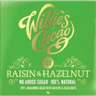 Черный шоколад Willie's Cacao изюм фундук без добавленного сахара 50 г Черный шоколад Willie's Cacao изюм фундук без добавленного сахара 50 г