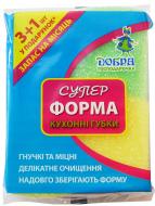 губка для миття посуду Добра господарочка Супер форма 4 шт. губка для миття посуду Добра господарочка Супер форма 4 шт.