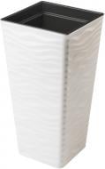 Горшок пластиковый Form Plastic Сахара Слим Квадро-40 квадратный 77,5 л белый (3970-011)