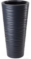 Горшок пластиковый Form Plastic Сахара Слим-35 круглый 43,7 л антрацит (2790-014)