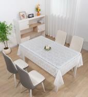 Клеенка на стол OBERY 1,37м  белый TC466-R1614-1