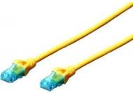 Патч-корд 2E RJ45 Cat.5e UTP (2E-PC5ECU-0.20LSZH-YLW) 0,2 м желтый