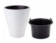 Горшок пластиковый Form Plastic Сахара-30 круглый 14,6 л белый (2720-011)