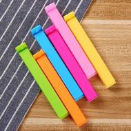 Клипсы для пакетов Origami Horeca для пакетов 4 шт, 8х1,4х1 см фиолетовые салатовые голубые розовые пластик