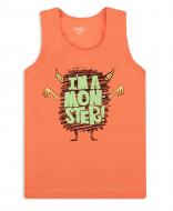 Майка детская для мальчиковдетские GABBI Технозавр МК-20-13/1 р.80 терракотовый