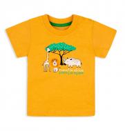 Майка детская для мальчиковдетские GABBI Технозавр МК-20-13/1 р.86 желтый