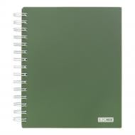 Зошит на пружині Buromax MILITARY В5 (170x205) 120 арк. клітинка темно-зелений