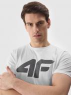 Футболка 4F TSHIRT M1155 4FWSS24TTSHM1155-10S р.S белый