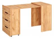 Стіл-трансформер Компаніт 2 754х600х1280 мм дуб крафт золотий/дуб крафт золотий