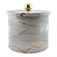 Емкость для хранения Arino Marble White 14x12,5 см 74980