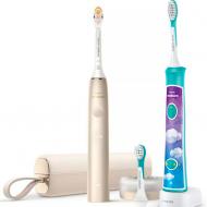 Електрична зубна щітка Philips Sonicare 9900 Prestige HX9992/11 + HX6322/04 For Kids