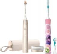 Электрическая зубная щетка Philips Sonicare 9900 Prestige HX9992/11 + For Kids HX6352/42