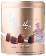 Шоколадные конфеты Mathez Трюфели в металлической розовой коробке 250 г (92108)