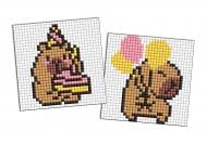 Алмазная мозаика на наклейке - Развлечения Капибары, набор из 2 шт. Ideyka