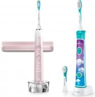 Електрична зубна щітка Philips Sonicare Diamond HX9911/84 + HX6322/04 For Kids