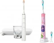 Электрическая зубная щетка Philips Series 9000 Sonicare HX9911/19 Diamond Clean + For Kids HX6352/42