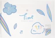 Папка-конверт Рисунки цветов голубые