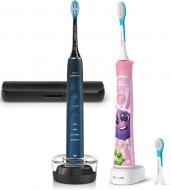 Электрическая зубная щетка Philips Sonicare DiamondClean HX9911/88 + For Kids HX6352/42