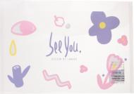 Папка-конверт Рисунки цветов фиолетовые