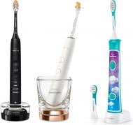 Набор электрических зубных щеток Philips Series 9000 Sonicare HX9914/69 Diamond Clean + HX6322/04 For Kids