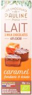 Конфеты Les Chocolats De Pauline из молочного шоколада с карамелью органические 45 г (D0832)