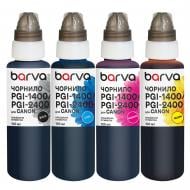 Комплект чорнил Barva для Canon PGI-1400/PGI-2400 спеціальні 4x100 мл пігментні (C1400-100-MP) black/ cyan/ magenta/ yel