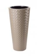 Горшок пластиковый Form Plastic Маката Слим-40 круглый 25 л латте (2850-002)