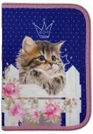 Пенал шкільний Kitten 21003C CLASS різнокольоровий принт