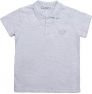 Поло р.122 серый меланж