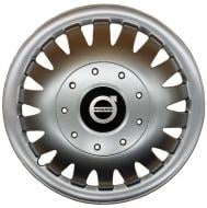 Колпак для колес SJS Volvo 320 R15" 4 шт. серебряный (106458)