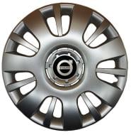 Колпак для колес SJS Volvo 407 R16" 4 шт. серебряный (106467)